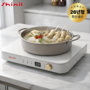 Product Image of the [2026년 신제품] 신일 프리미엄 1구 인덕션 전기레인지 SHL-M2000WT, 일반형, SHL-M2000WT