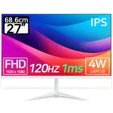 TOP9 27인치 모니터 추천 추천 모델 스카이뷰 120Hz 27인치  IPS FHD 광시야각 베젤리스 게이밍 컴퓨터 화이트 모니터