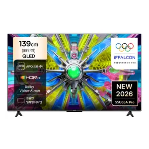 TOP10 55인치 TV 추천 추천 모델 아이팔콘 4K UHD QLED TV, 55U65A Pro, 방문설치, 스탠드형, 139cm(55인치)