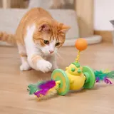 TOP15 고양이 자동 장난감 추천 추천 모델 MAAH 고양이 혼자노는 밸런스 롤링 치킨 장난감, 1개, 혼합