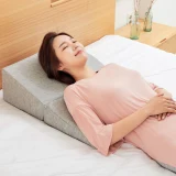 TOP7 허리 등받이 쿠션 추천 추천 모델 닥터신 위편한베개 역류방지 속편한 경사베개 침대등받이 다기능 웨지필로우 쿠션, 라이트그레이, 1개