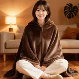 TOP7 캠핑 전기요 추천 추천 모델 EYY 무선 USB 극세사 전기담요 다단 온도조절 전방위 보온 휴대형 다장소 사용, 10000mAh 보조배터리 포함, 브라운