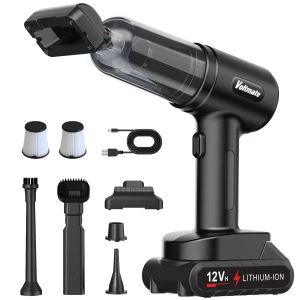 TOP7 차량용 핸디 청소기 추천 무선·유선·에어건 겸용 비교 추천 모델 Voltmate 16000Pa 2단 조절 BLDC 강력 무선 리튬 배터리 핸디 차량용 청소기 LED 조명 배터리 잔량 표시 Type-C 포트, 블랙, VC033