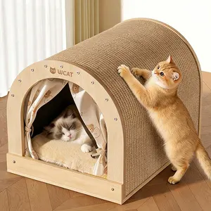 TOP21 고양이 숨숨집 추천 추천 모델 콜콜러브 고양이 스크래치보드 사계절용 내마모성 스크래쳐  쇼파 겸용 고양이 일체형 숨숨 하우스 스크래쳐