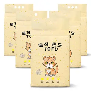 TOP20 고양이 모래 추천 추천 모델 메디펫 응고형 매직 고양이 두부모래 가는입자, 10L, 5개, 무향