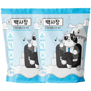 TOP20 고양이 모래 추천 추천 모델 백사장 벤토나이트, 6kg, 2개, 무향