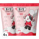 TOP20 고양이 모래 추천 추천 모델 홍사장 탈취강화형 고양이 벤토나이트 모래, 6kg, 4개, 무향