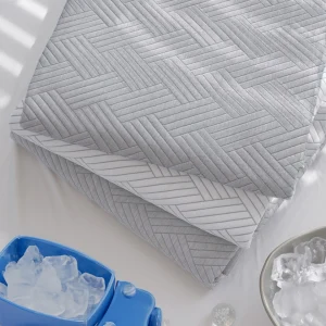 TOP7 냉감 패드 추천 추천 모델 -7도 접촉 냉감 차가운 아이스웰 여름 침대 패드 쿨매트, 아이스웰 그레이