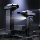 Product Image of the HUIJII 하이파워 190000RPM 무선 포터블 멀티 에어건, P90, 블랙