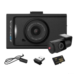 Product Image of the 현대티앤알 TOPVIEW R1 블랙박스 FHD/HD 2채널 (A/S 2년 보증) 무료출장장착+GPS, R1, 64GB, 1개, GPS+무료출장장착