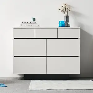 TOP10 서랍장 추천 추천 모델 도모디자인 카르테 와이드 3단 7칸 서랍장 900 방문설치, 화이트, 7개
