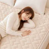 TOP10 전기 침대패드 추천 추천 모델 [두툼한 27년형]일신 한일의료기 전기장판 탄소매트 전자파없는 워셔블 전기매트, 슈퍼싱글(110x200 cm), 1.베이지