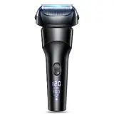 TOP10 전기면도기 추천 추천 모델 OGIVA 남자 전기 면도기 일자형 휴대용 전동면도기 3중날 생활방수 왕복형 남성 면도기, 블랙, FK-610
