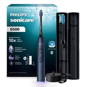 TOP10 전동칫솔 추천 추천 모델 필립스 올 뉴 소닉케어 플러스 6500 전동칫솔, 네이비 블루, 1개, HX7413/06