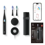 Product Image of the [공식수입] 오클린 Oclean 고급 음파 전동칫솔 X Ultra S 전용APP연동 AI 음성 양치 가이드, 1세트, 블랙, X Ultra S
