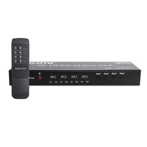TOP6 콘솔 여러 대 TV에 꽂아두는 HDMI 셀렉터 추천 추천 모델 넥스트유 2X4 HDMI 4K 60Hz 4:4:4 매트릭스 스위치 4224UHDM-DS, 1개