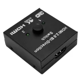 TOP6 콘솔 여러 대 TV에 꽂아두는 HDMI 셀렉터 추천 추천 모델 랜스타 HDMI 2.0 2:1 4K 60Hz 지원 무전원 양방향 선택기 블랙