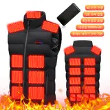 TOP9 발열조끼 추천 추천 모델 ZKXLZ 23구 발열 초경량 발열 조끼 (20000mAh 배터리 포함) - 스키  캠핑  등산 및 일상 생활용