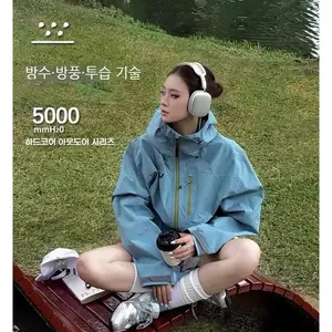 TOP15 등산 바람막이 추천 추천 모델 ANYOU 여성용 탈부착 트리플겸용 등산복 점퍼 방수 바람막이 트렌치코트 다기능 후드 자켓