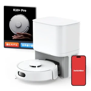 TOP7 홈 로봇 헬퍼 추천 추천 모델 SwitchBot K10+Pro - 3000pa 초소형 로봇 청소기 고정밀 매핑 강력 흡인 물 닦아