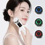 TOP10 피부관리기 추천 추천 모델 ERANSTAR 갈바닉 얼굴마사지기 가정용 뷰티디바이스 LED EMS진동클렌저 마사지기 피부 토탈케어, 화이트, M80B