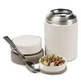TOP11 보온 죽통 추천 추천 모델 FOOD JAR 304 스텐 접이식 수저 보온 죽통 EHTB-T19U, 아이보리, 750ml, 1개