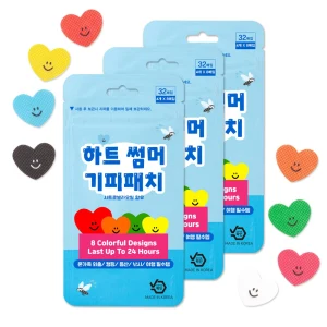 TOP7 아이 야외활동 모기퇴치 팔찌·패치 추천 추천 모델 오빌릿 하트 모기패치 썸머패치 기피제 인증 국산 % 32매입