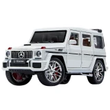 TOP7 아이들 붕붕카 추천 추천 모델 다이캐스트 1:24 벤츠 지바겐 AMG G63 모델 합금 풀백 자동차 모형, 1개, 화이트