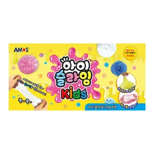 국내생산 촉감놀이 제품 추천 4종 추천 모델 아모스 아이슬라임 Kids 70g 8종 세트
