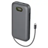 TOP10 노트북 보조배터리 추천 추천 모델 벨킨 울트라차지 프로 USB C 케이블 일체형 240W PD PPS 노트북 고속 충전 보조배터리 27500mAh, 차콜, BPB040qcCH