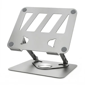 Product Image of the 평안공방 노트북 거치대 360도 회전 높이 조절, 1개, 실버
