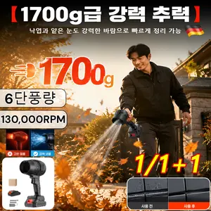 TOP14 낙엽 송풍기 추천 추천 모델 1/1+1[낙엽과 얕은 눈도]터보 에어블로워 무선에어건 초강력 터보 에어블로워 고출력 송풍기 낙엽/먼지/눈 청소기