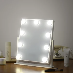 TOP7 화장대 놓을 곳 없는 작은 책상 LED 메이크업 거울 추천 추천 모델 나쥬랑 메이크업 거울 LED 무선 조명 화장 거울, 화이트