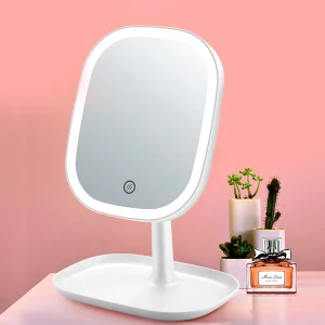 TOP7 화장대 놓을 곳 없는 작은 책상 LED 메이크업 거울 추천 추천 모델 모가비 충전식 LED 스마트 조명 거울, 화이트