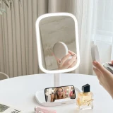 TOP7 화장대 놓을 곳 없는 작은 책상 LED 메이크업 거울 추천 추천 모델 이르봄 스퀘어 LED 화장 조명거울 무선충전 M13 C타입/CRI90/360도/핸드폰거치