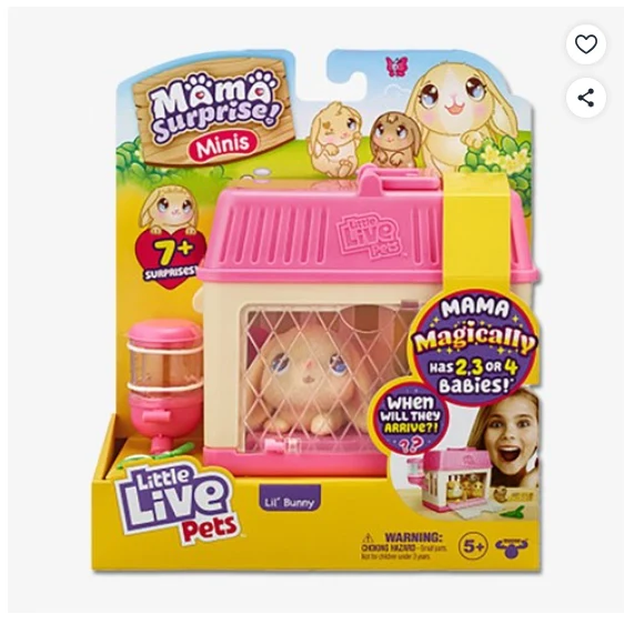 리틀라이브펫 Mama Surprise Minis Lil Bunny 미니 버니