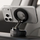 Product Image of the 신지모루 맥세이프 360도 M 다이얼 에어락 접이식 진공 흡착 차량용 거치대, 1개, 블랙