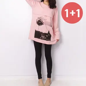 TOP31 임산부 레깅스 추천 추천 모델 (1+1) 마더라이크 스판면 10부 임산부 레깅스