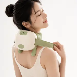 TOP10 목어깨 마사지기 추천 추천 모델 BODENI 목 어깨 마사지기 2단계 온열 무선 강력 승모근 마사지기 저소음 안마기, 그린, XS01