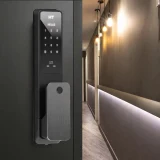 Product Image of the 현대에이치티 무타공 도어락 현관문 자가설치 지문인식 푸시풀 디지털 도어락 TDL-P1102F