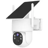 TOP10 실외 CCTV 추천 추천 모델 2K 4MP 태양광 무선 CCTV 실외용 PTZ 배터리 카메라 태양광 충전 패널, 1개, IPC-HS04-White