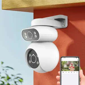 TOP10 실외 CCTV 추천 추천 모델 국내발송 AI 듀얼 카메라 1000w 고화소 CCTV 풀컬러 나이트 비전 360도 회전형 움직임 추적 스마트 WiFi 홈 카메라 실외용, CS201-AE, 1개