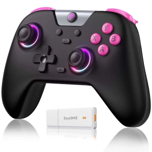 Product Image of the EasySMX X05 게임패드 무선 컨트롤러 PC 스팀덱 안드로이드 iOS 닌텐도 스위치2 호환 조이스틱, 블랙, 1개