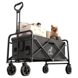 TOP7 피크닉 웨건 카트 추천 추천 모델 아오란 다기능 접이식 캠핑웨건, 1개, 검은색