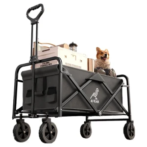 TOP7 피크닉 웨건 카트 추천 추천 모델 아오란 다기능 접이식 캠핑웨건, 1개, 검은색