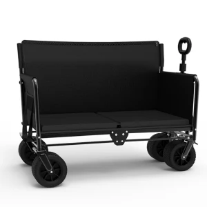 TOP7 피크닉 웨건 카트 추천 추천 모델 어반콘크리트 캠핑 접이식 의자 웨건, 벤치형 웨건 (카키, 블랙, 아이보리), 1개, 접이식 의자 웨건 (블랙)