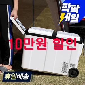 TOP7 캠핑용 이동식 냉장고 추천 추천 모델 [10만원 할인] 레이나 대용량 52L 차량용 캐리어 냉장냉동고 RL-5252WS