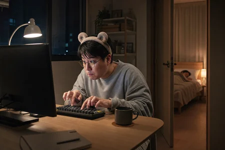 TOP7 가족 안 깨우는 저소음 키보드 추천 상황 이미지