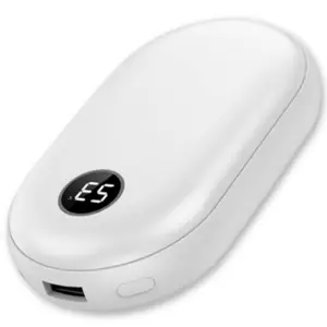 TOP6 충전식 손난로 추천 추천 모델 10000mAh 대용량 손난로 보조배터리 2in1 휴대용 핫팩, 어디나, 화이트