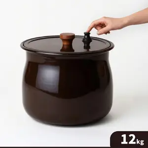 TOP7 쌀통 추천 추천 모델 [12L대용량] 디앤빌 황토 무쇠 진공 항아리 쌀통